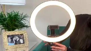 Aureday 14'' Selfie Ring Light with 62'' Tripod Stand and Phone Holder, Dimmable LED Phone Ringlight