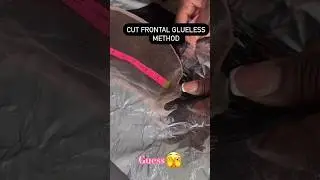 Cut Frontal Method 🥰 #hairstyle #shorts #diy