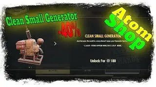 Fallout 76 Atom Shop Today - Clean Small Generator with a 40% discount 180 Atoms