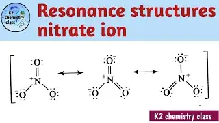 Resonance structures of nitrate ion/ resonance hybrid structure of nitrate ion, by khushboo yadav