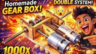 घर पे बनाओ Extreme Power GearBox   How To Make High Power Gear Box For 775 Motor At Home