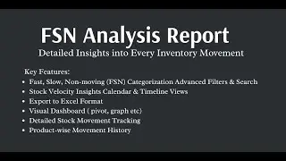 FSN Analysis Report in Odoo | Fast, Slow & Non-Moving Inventory Tracking