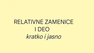 Nemački A1/A2-RELATIVNE ZAMENICE I deo@VioletaStanojevic-pv3ix