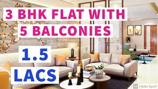 1.5 लाख में 3 BHK 1396 sqft flat बुक कराएं  | 3 BHK affordable flats| Flora Heritage