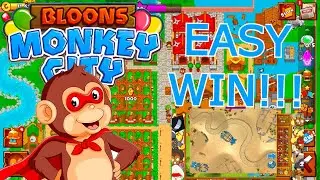How to BEAT MOAB Graveyard (100%) Bloons Monkey City