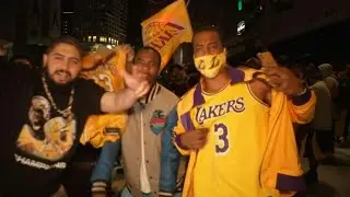 LA fans celebrate Lakers' 17th NBA title | AFP