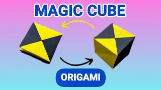 Easy Origami Magic Cube 🔮 | Fold This Mind-Blowing Transforming Paper Toy!