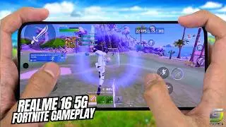 Realme 16 5G Fortnite Mobile Gameplay | Dimensity 6400 Turbo Performance Test