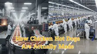 Inside the Factory: How Chicken Hot Dogs Are Actually Made! 🌭🏭