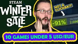 Steam Winter Sale 2022! Deals under 5 Eur! 10 Awesome Games Under $5 USD!