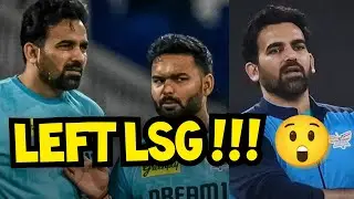 Zaheer Khan Parts Away From Lsg !!!!!!!!! | BREAKING NEWS | CricBar |
