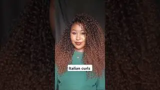 Italian curls Crochet #blackgirlhairstyles #crochethair #crochethairstyles