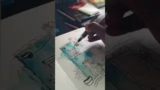 Urban Sketching: From Lines to Life | #Shorts #art #aesthetic #urbansketch