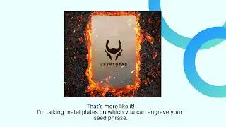 Titanium Plate Seed Phrase Backup With Easy Engraving: Get Cryptotag Zeus Starter Kit