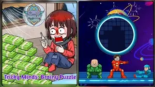 Tricky Minds Brainy Puzzle Level 116: Help Them Get Over The Wall !Gameplay Solution