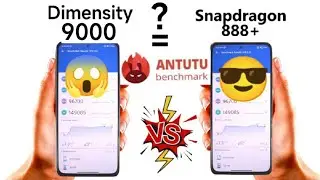 Dimensity 9000 vs Snapdragon 888+ Antutu Test Comparison