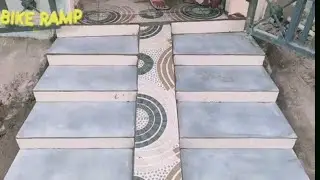 bike ramp design ||tiles Ramp install