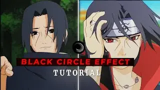 Black Circle effect tutorial on Alight Motion (+preset)