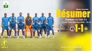 Résumer d’un duel Academicien - DIAMBARS VS OSLO - 3ème Journée de la Ligue 2