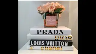 #shorts DIY DESIGNER BOOKS (DOLLAR TREE) | Chanel, Versace, Louis Vuitton, Dior, & Prada !