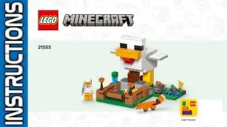 LEGO Minecraft 21585 Chicken Farm - Step-by-Step Building Instructions 🐥