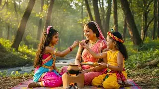 जंगल में मइया के साथ कान्हा की मस्ती  || यशोमती मैय्या के नंदलाला | Krishan Leela