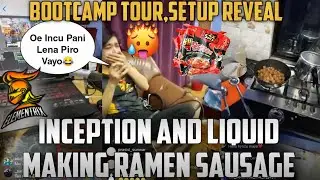 ExInception & ExLiquid As A Cookman😂Making Korean 2x Ramen || Bootcamp Tour,Hyozu New Setup Reveal