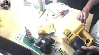 Sửa chữa m&aacute;y khoan b&ecirc; t&ocirc;ng DEWALT Dcd-523 made in Mexico bị lỗi d&iacute;nh c&ograve; v&agrave; thay chổi than.