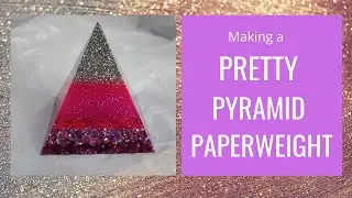 HOW TO MAKE A PRETTY PYRAMID PAPERWEIGHT / ORNAMENT. EASY RESIN PROJECT. DIY . TUTORIAL.