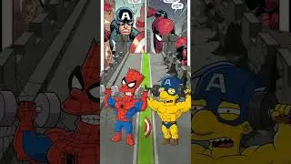 Come on, quickly write in the comments who you are for. Spiderman vs Captain #shorts #fup #marvel