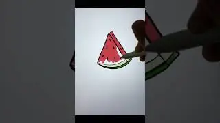 Coloring Melon icon 🍉🍉🍉🍉 #dooart #coloring #drawing