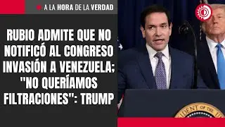 Rubio admite que no notific&oacute; al Congreso invasi&oacute;n a Venezuela; 