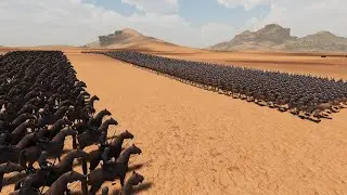 1000 CAVALRY vs 5000 ROMAN SOLDIERS - Ultimate Epic Battle Simulator 2 | UEBS 2