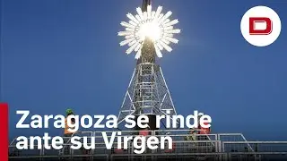 La Virgen del Pilar ilumina Zaragoza con su ofrenda floral