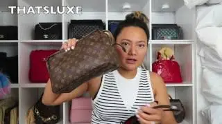 WIMB: LOUIS VUITTON NEVERFULL GM (DAMIER EBENE) AS AN OVERNIGHTER