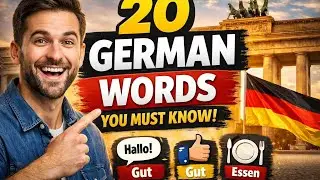 20 German Words You Must Know | German for Absolute Beginners | Learn German A1