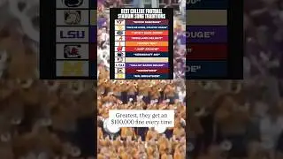 The greatest song tradition in football! #shorts #lsu #song