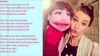 Taking Chances Glee Lyrics