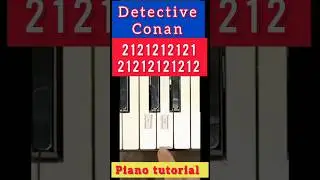 Detective Conan theme easy piano tutorial