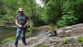 DJI Drone Footage. River near Hwy 64 NC Bust Your Butt Falls