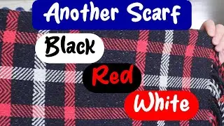 Another Scarf Black Red White