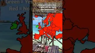 Does your country have a higher gdp per capita than Switzerland? #europe #mapping #geography #mapper