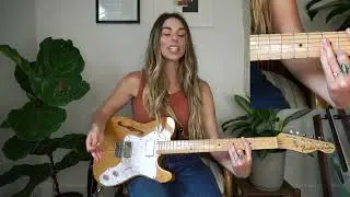 Easy Guitar Riff Using 3rds - Haley Powers