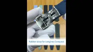 FKM Rubber Watch Strap For Longines Conquest Classic Chronograph