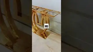 Gold finish Console table furniture Manufacture Best finishing PVD Gold 😊😊#youtubeshorts