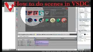 How use scenes in VSDC
