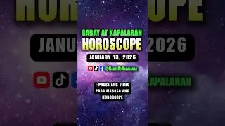 ✨HOROSCOPE NGAYONG ARAW - January 13, 2026 | GABAY AT KAPALARAN HOROSCOPE TAGALOG✨
