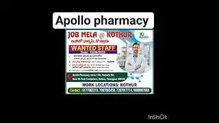 Apollo pharmacy jobs#yt shorts#Jobs#Apollo pharmacy #