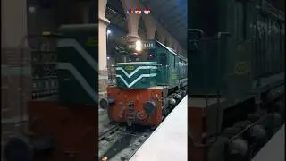 Pakistani Train at Lahore Railway Station with Real Sound