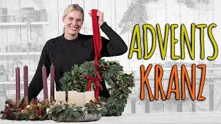 ADVENTSKRANZ & T&Uuml;RKRANZ SUPER EINFACH SELBER MACHEN - DIY